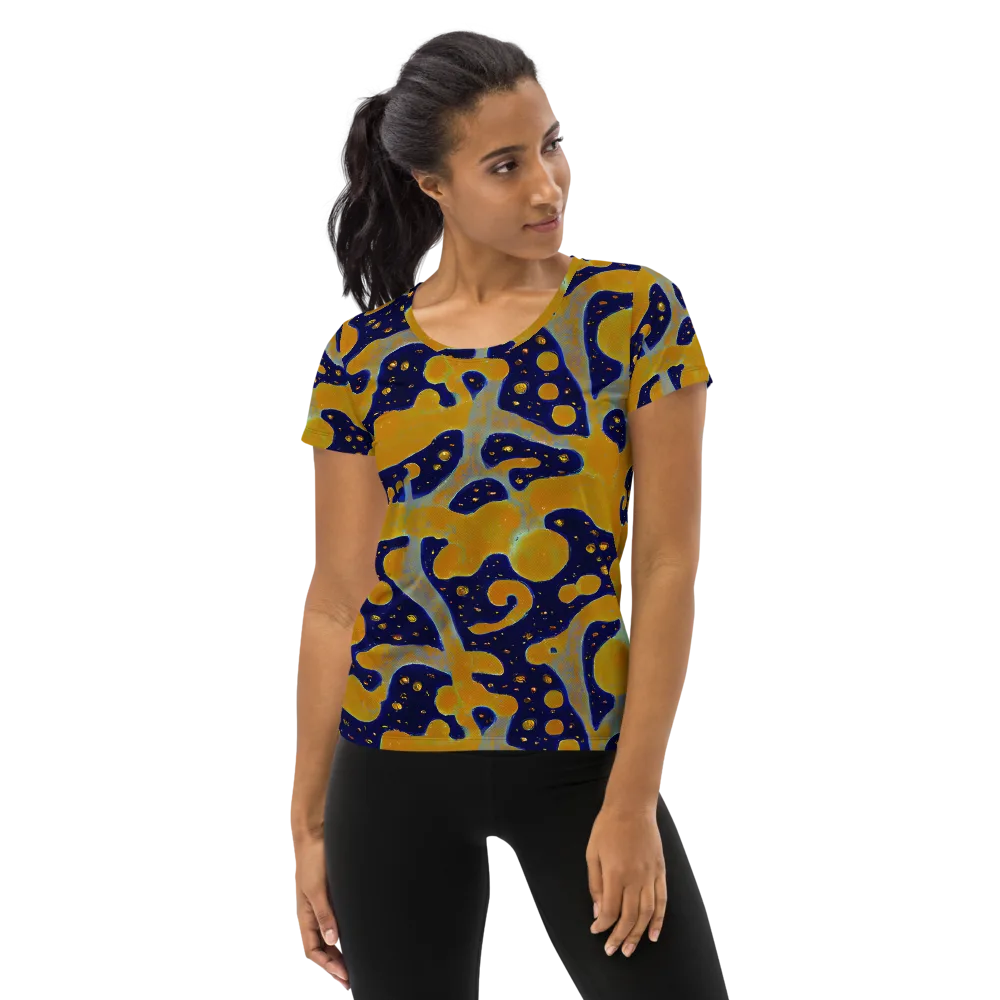 Molten Drift on Women's Athletic T-Shirt — Front