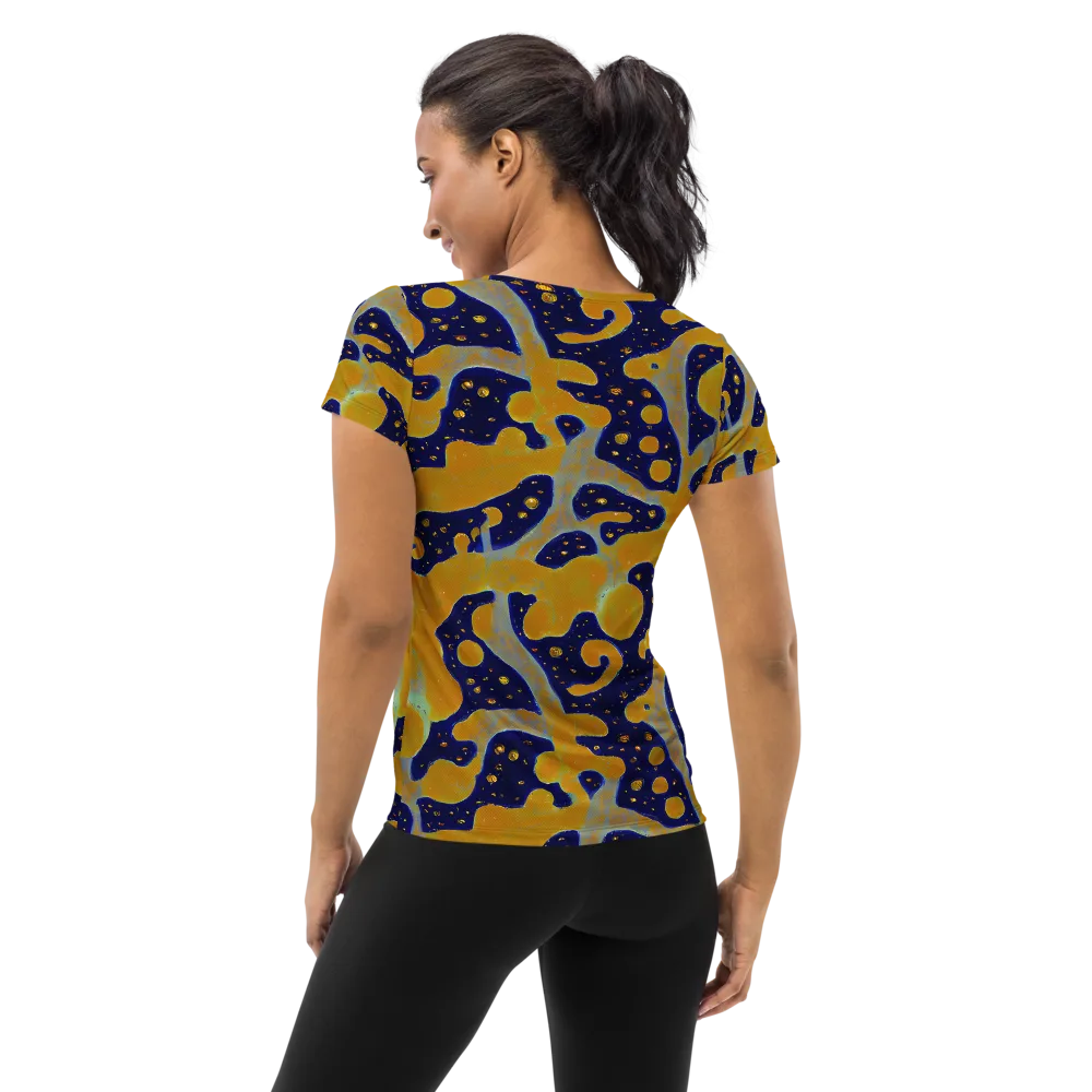 Molten Drift on Women's Athletic T-Shirt — Back