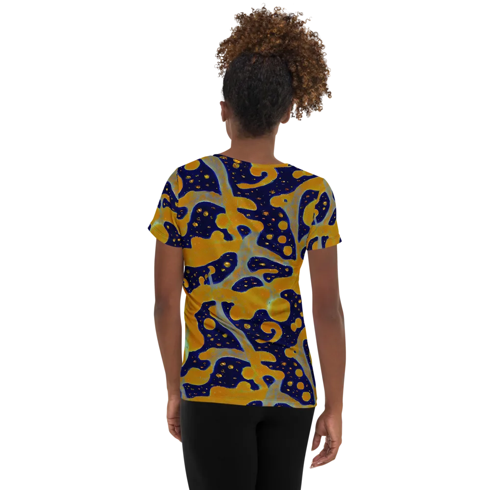 Molten Drift on Women's Athletic T-Shirt — Back