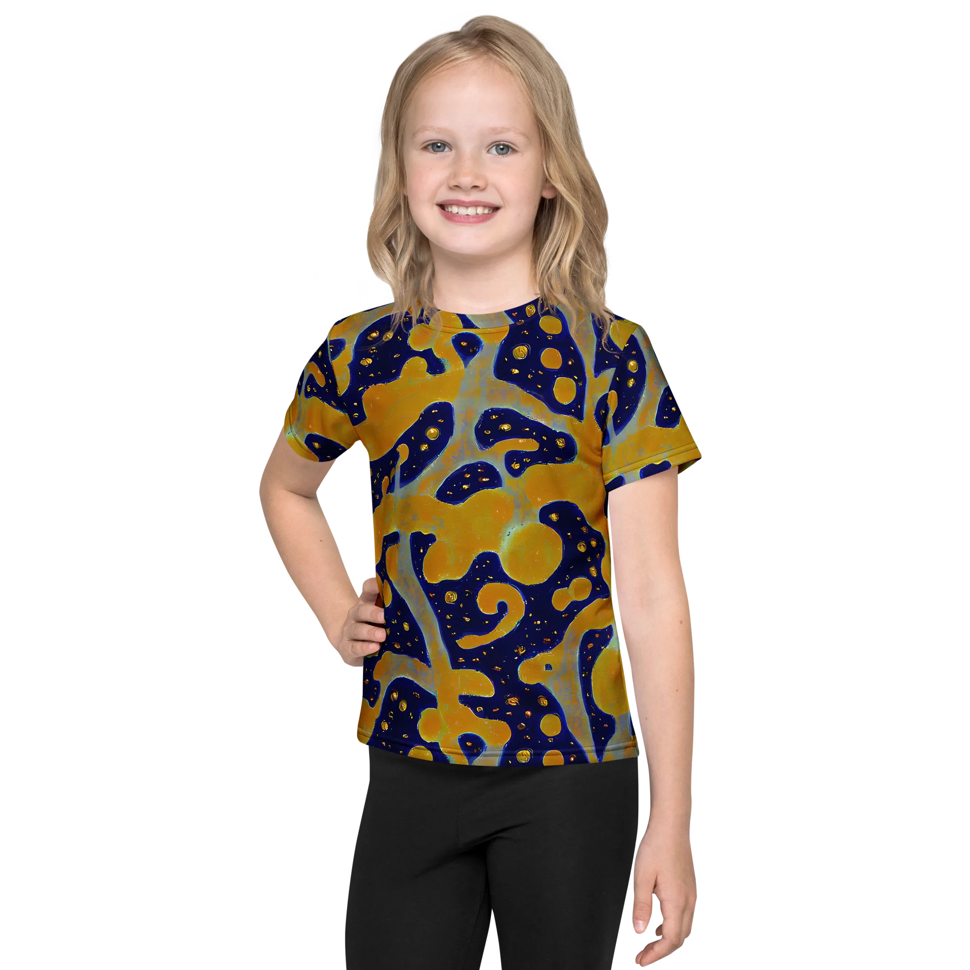 Molten Drift on Kids Crew Neck T-Shirt — Front