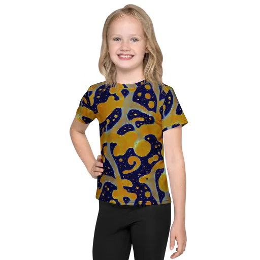 Molten Drift on a Kids Crew Neck T-Shirt