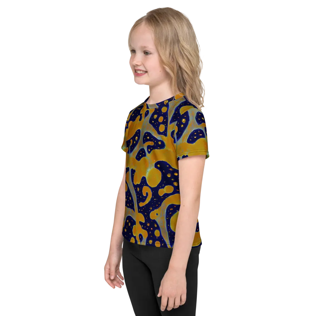 Molten Drift on Kids Crew Neck T-Shirt — Left