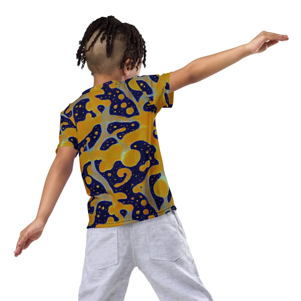 Molten Drift on Kids Crew Neck T-Shirt — Back