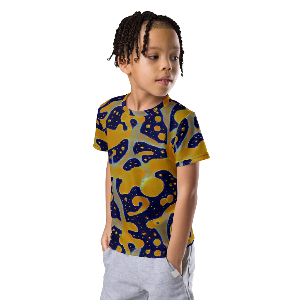 Molten Drift on Kids Crew Neck T-Shirt — Left Front