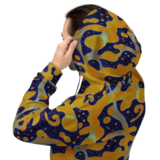 Molten Drift on a Hoodie