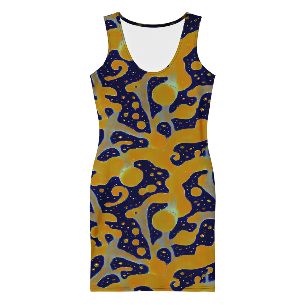 Molten Drift on Bodycon Dress — Front
