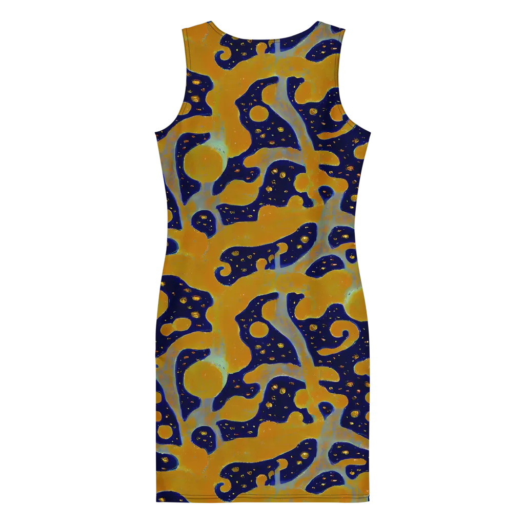 Molten Drift on Bodycon Dress — Back