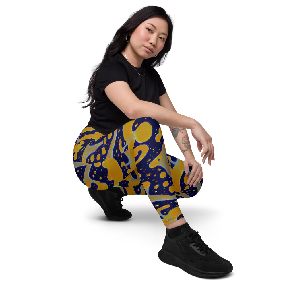 Molten Drift on Leggings with Pockets — Right Front