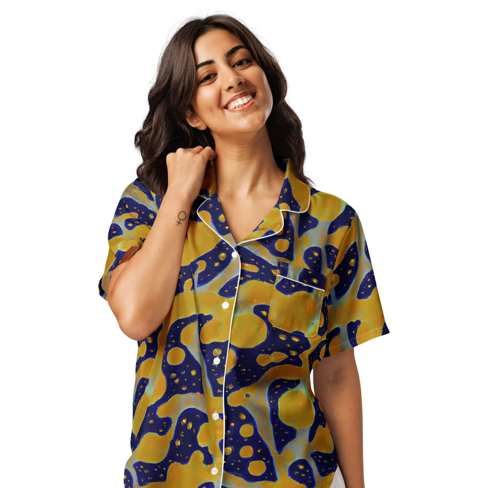 Molten Drift on Women's Short Sleeve Pajama Top — Front