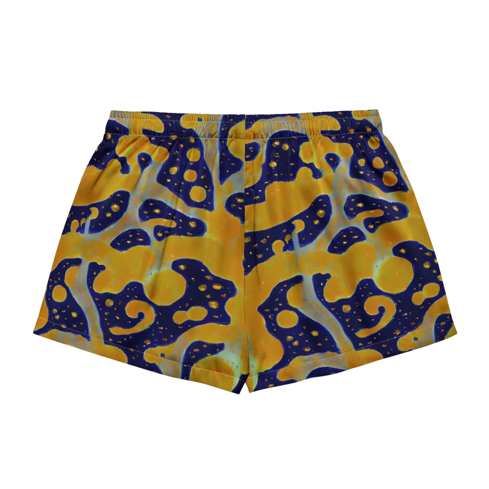Molten Drift on Women's Pajama Shorts — Back