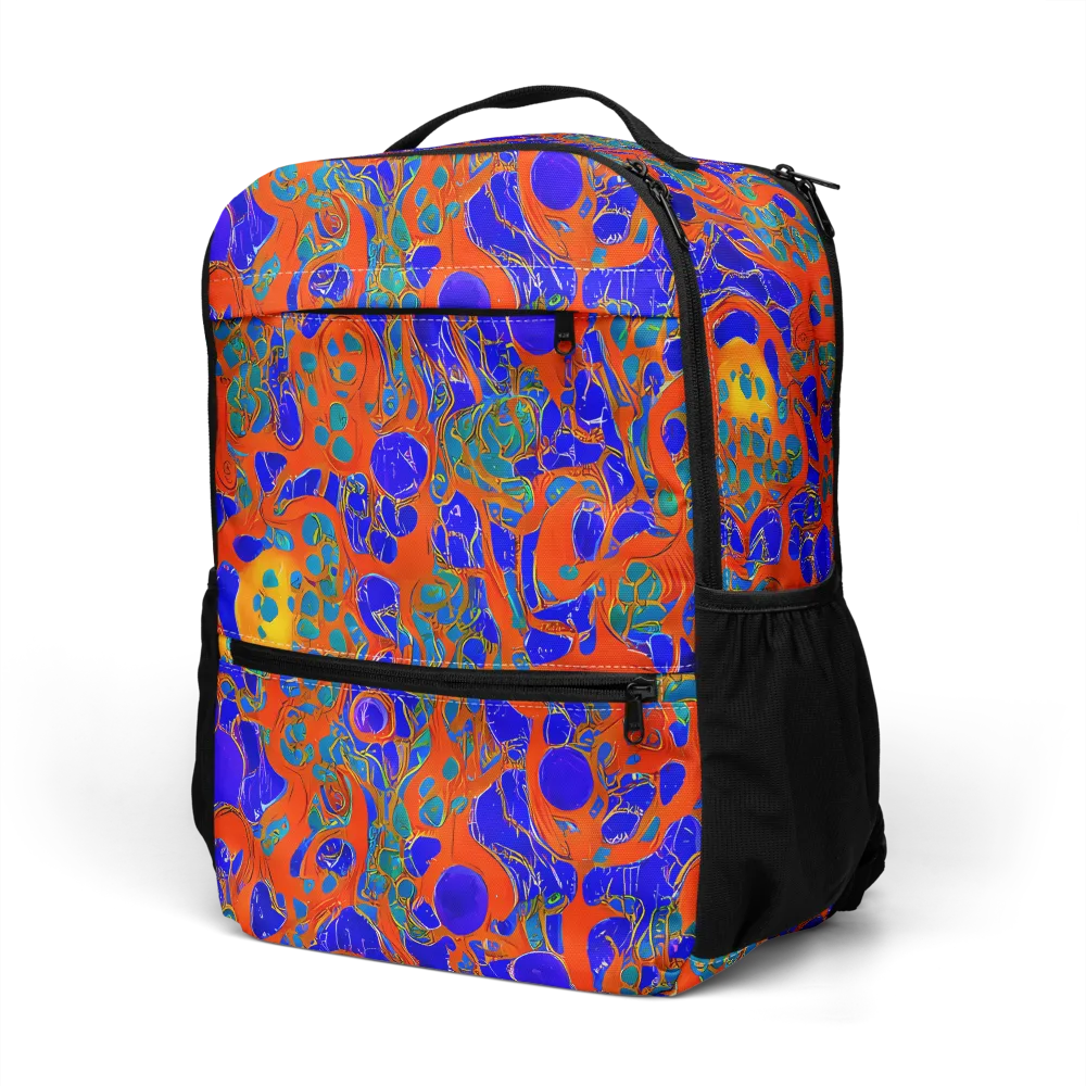 Burning Mosaic on Utility Backpack — Left Front