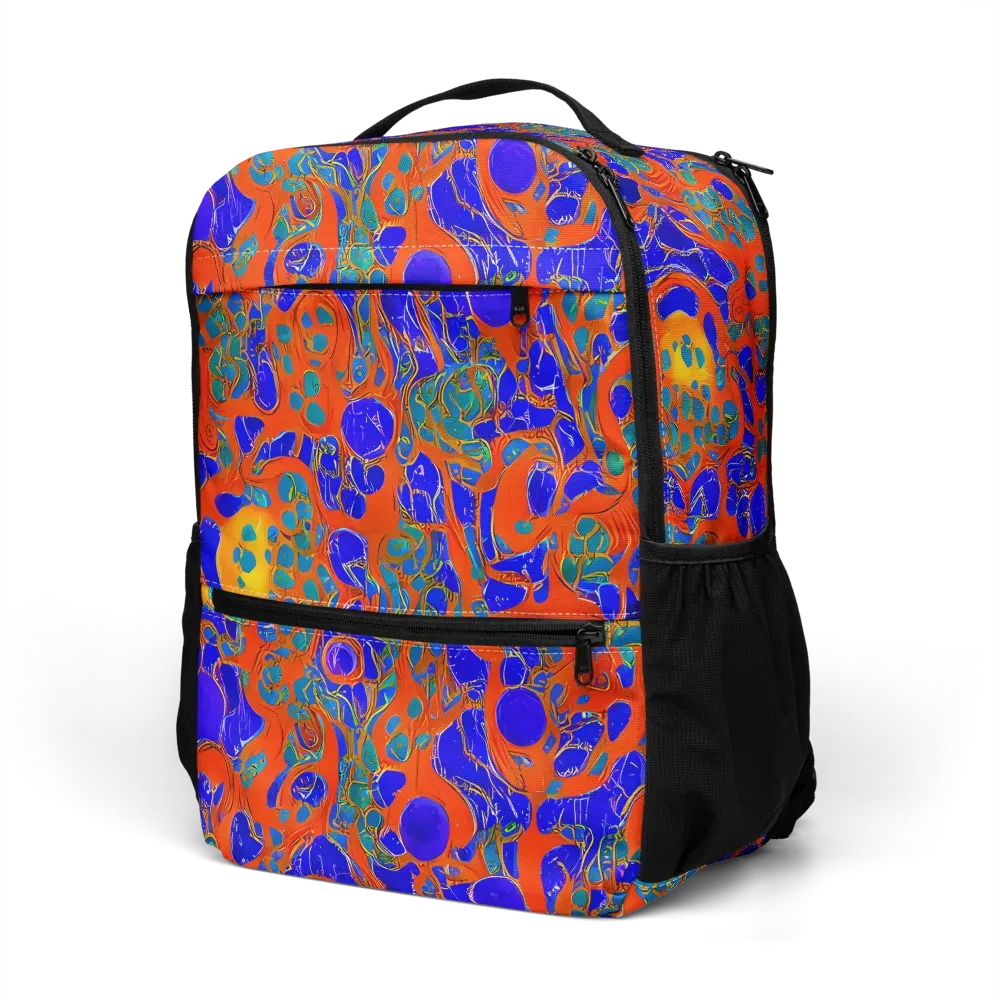 Burning Mosaic on Utility Backpack — Left Front