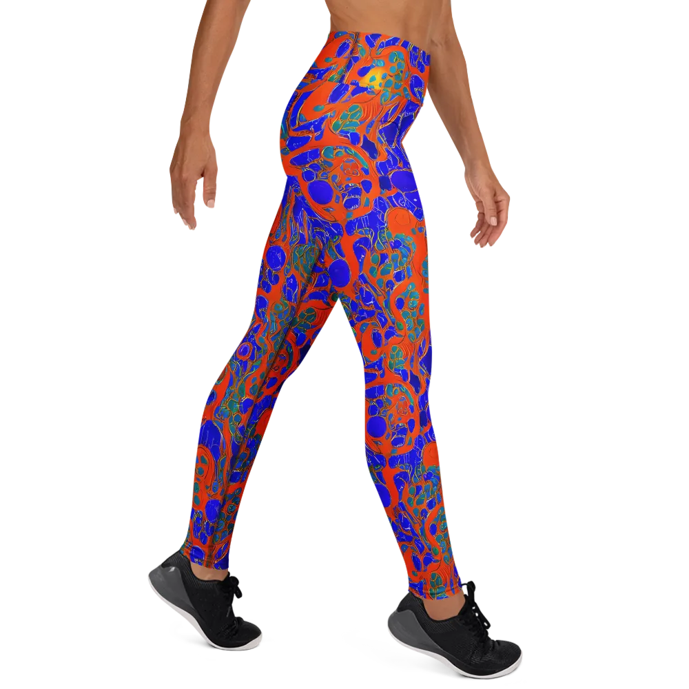 Burning Mosaic on Yoga Leggings — Right