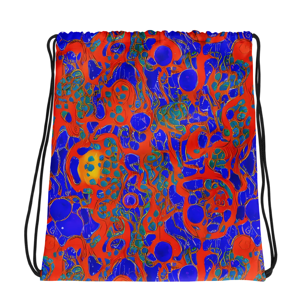 Burning Mosaic on Drawstring Bag — Photo