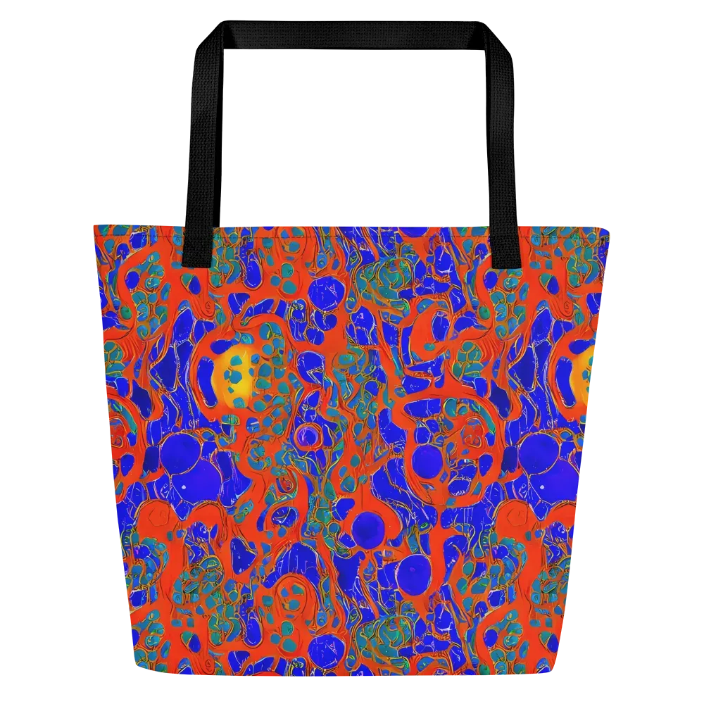 Burning Mosaic on Large Tote Bag W/ Pocket — Front