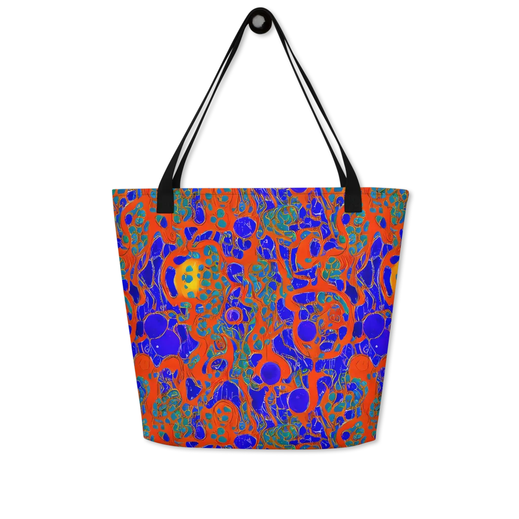 Burning Mosaic on Large Tote Bag W/ Pocket — Front
