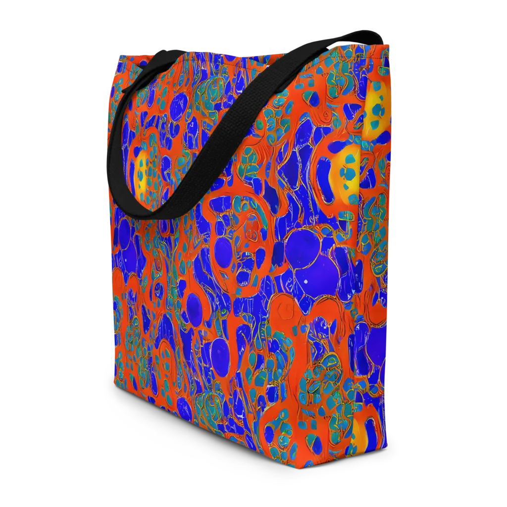 Burning Mosaic on Large Tote Bag W/ Pocket — Front