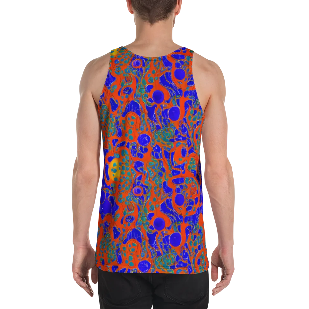 Burning Mosaic on Men's Tank Top — Back