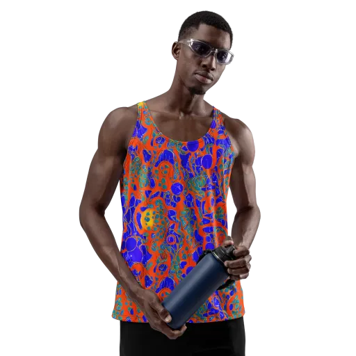 Burning Mosaic on a Men's Tank Top