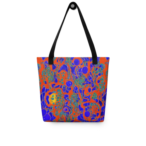 Burning Mosaic on a Tote Bag