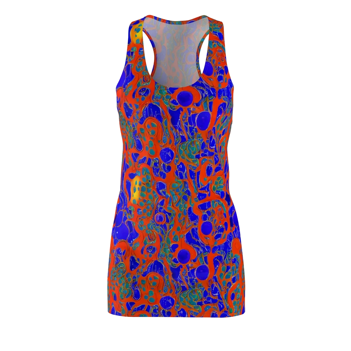 Burning Mosaic on Racerback Dress — Front
