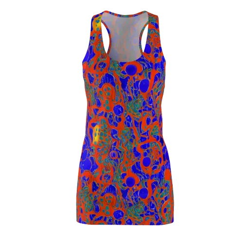 Burning Mosaic on a Racerback Dress