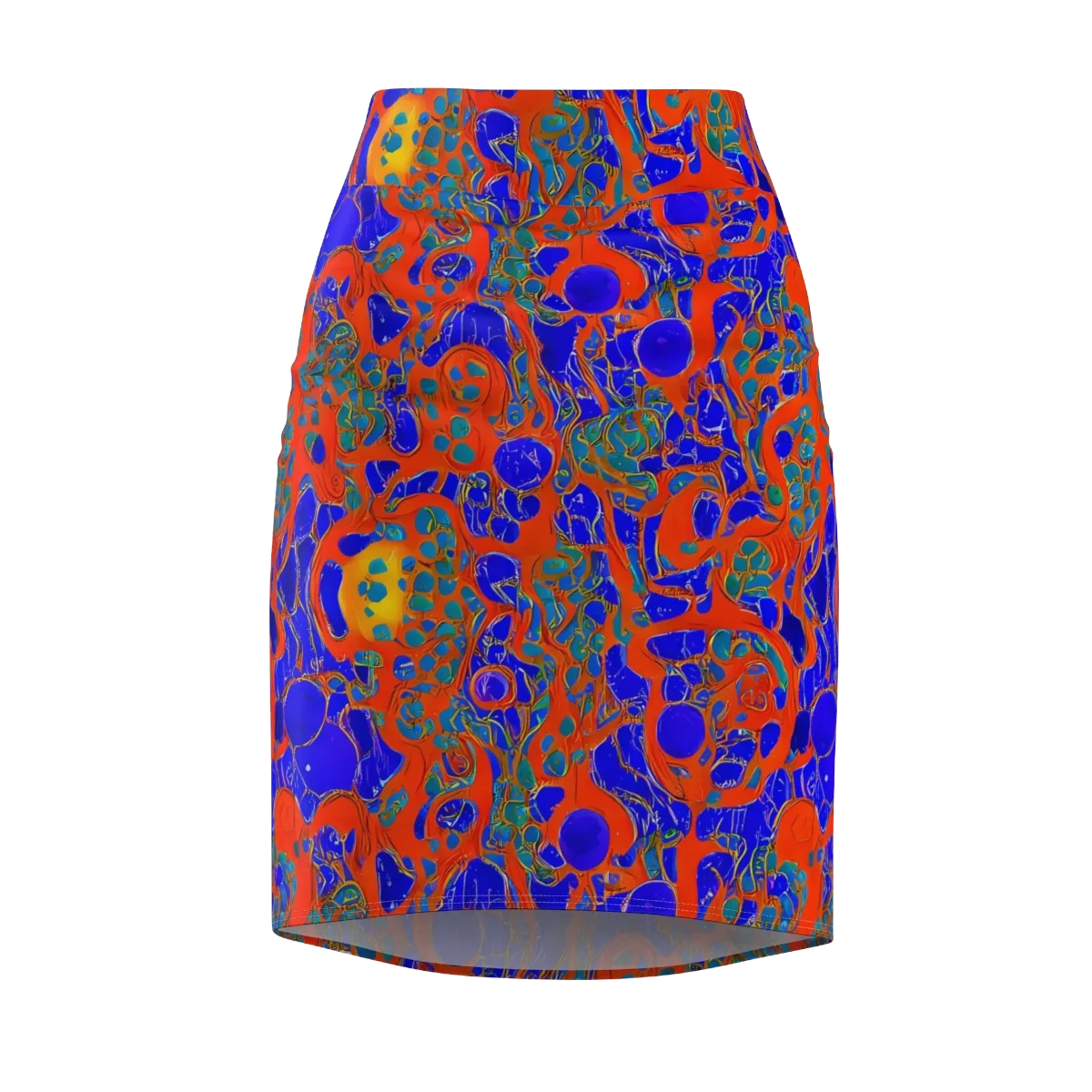 Burning Mosaic on Pencil Skirt — Front