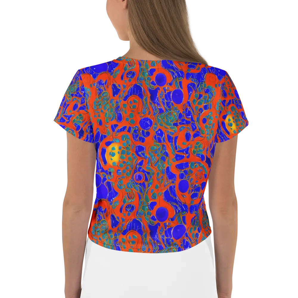 Burning Mosaic on Crop Tee — Back