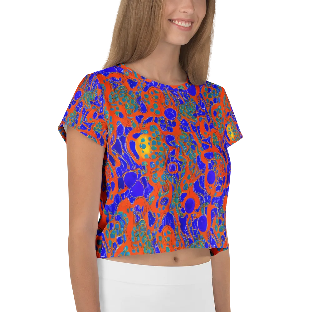 Burning Mosaic on Crop Tee — Right