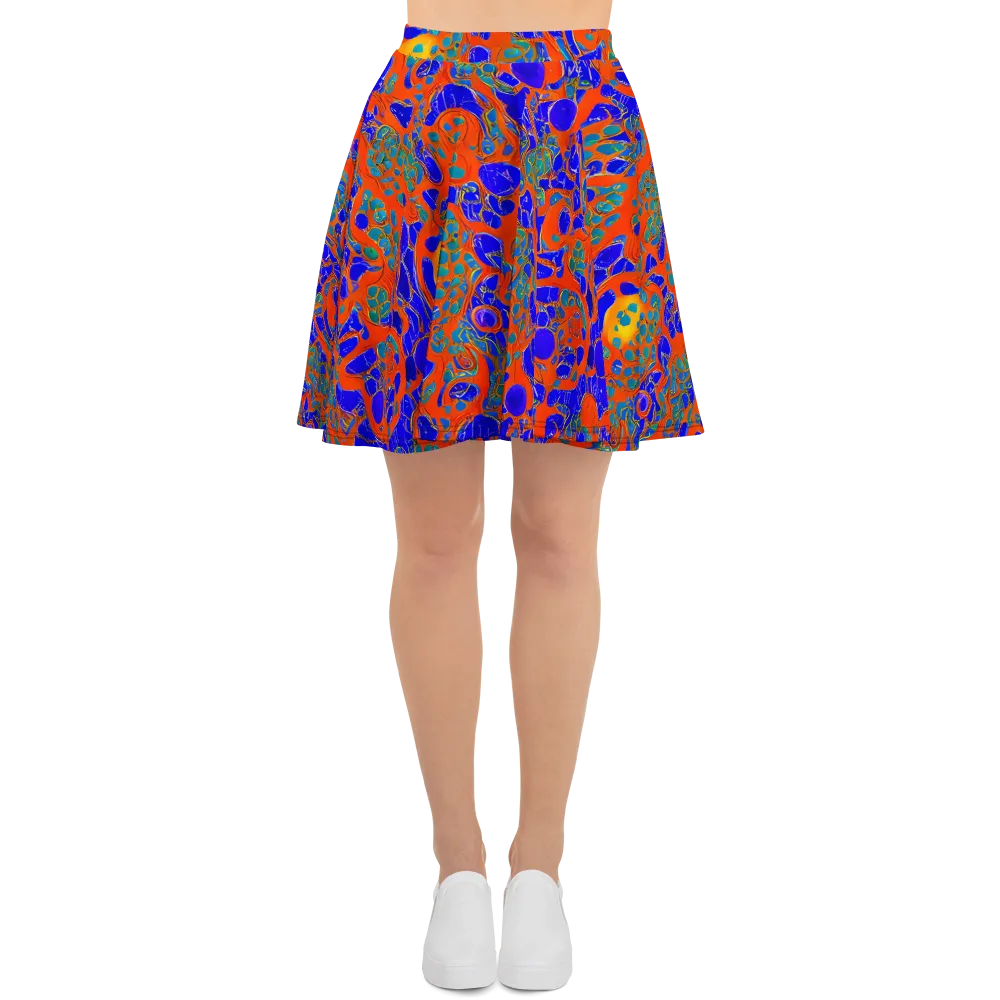 Burning Mosaic on Skater Skirt — Front