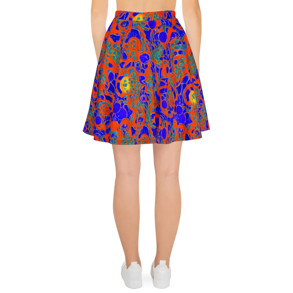 Burning Mosaic on Skater Skirt — Back