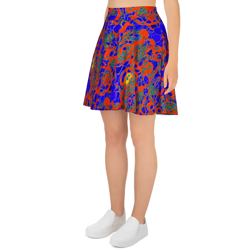 Burning Mosaic on Skater Skirt — Left