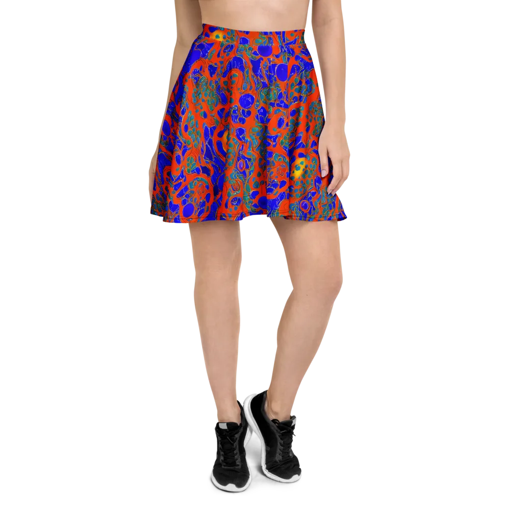 Burning Mosaic on Skater Skirt — Front