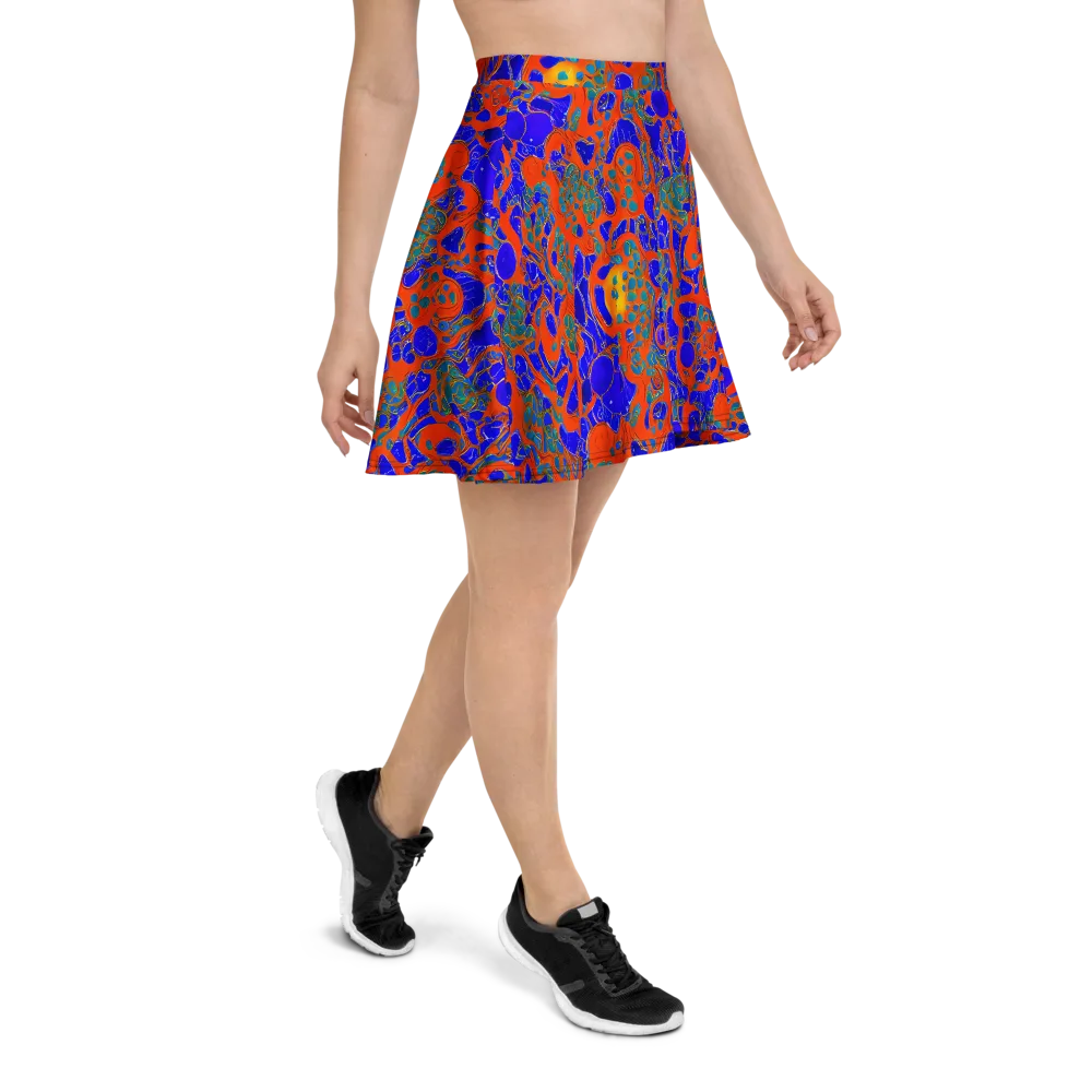 Burning Mosaic on Skater Skirt — Right