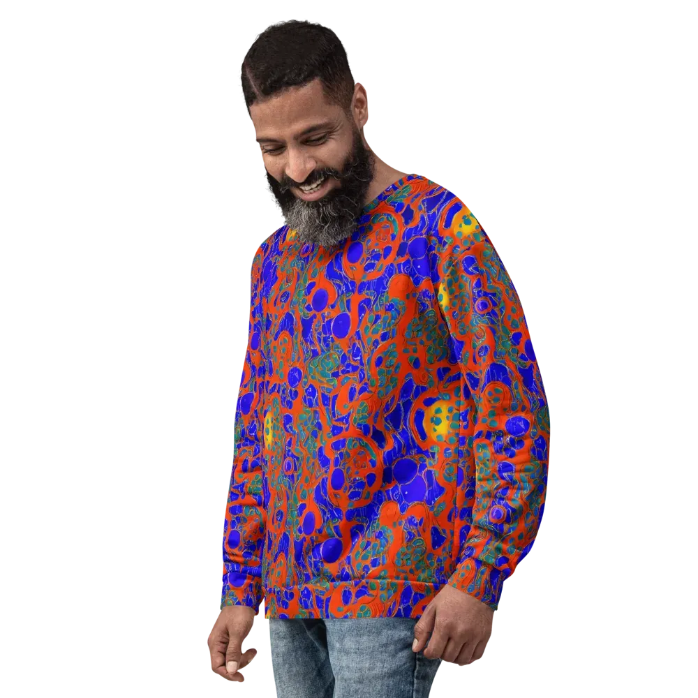 Burning Mosaic on Sweatshirt — Left Front