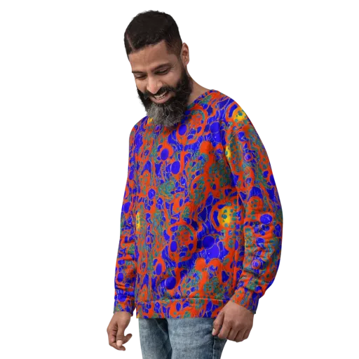 Burning Mosaic on a Sweatshirt