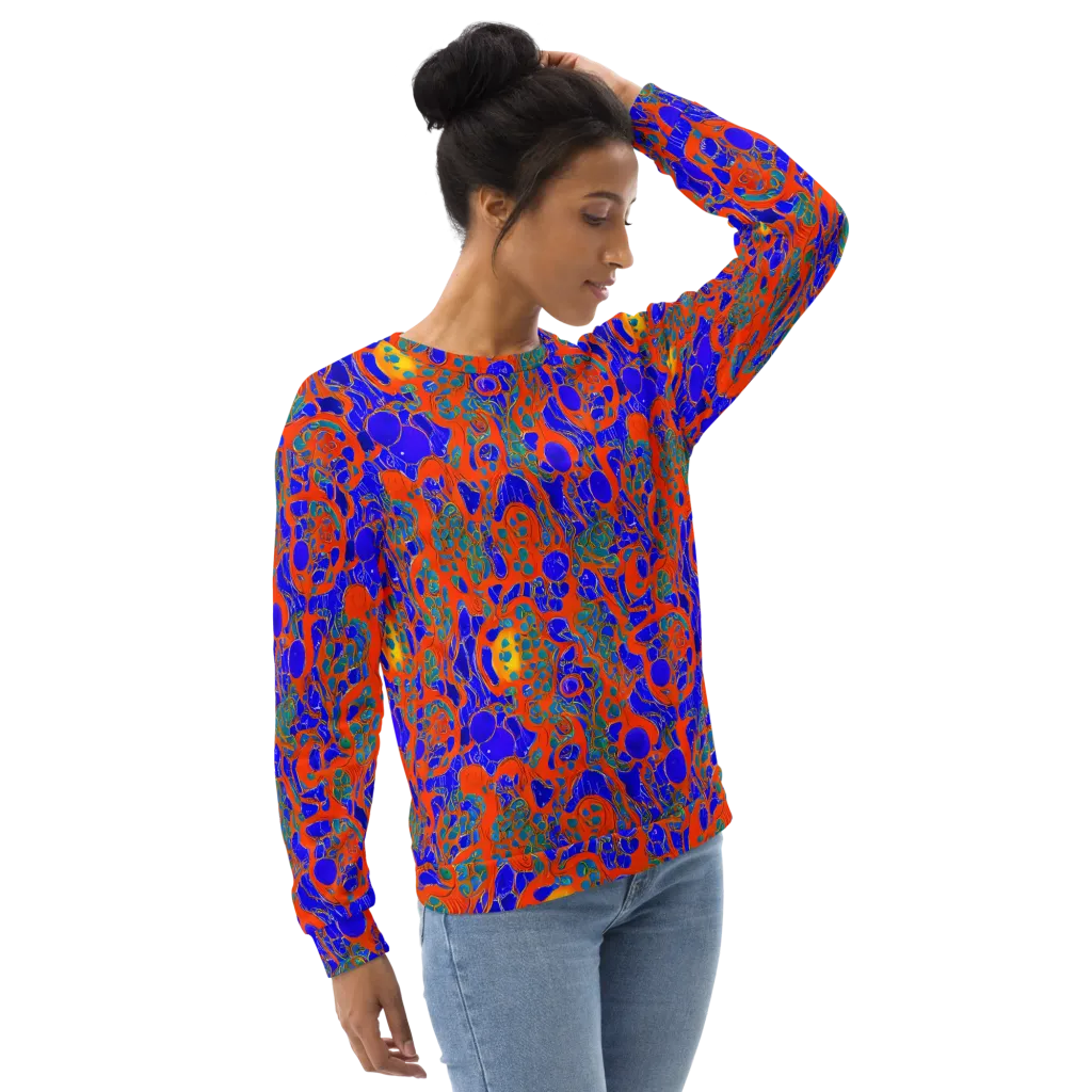 Burning Mosaic on Sweatshirt — Right Front