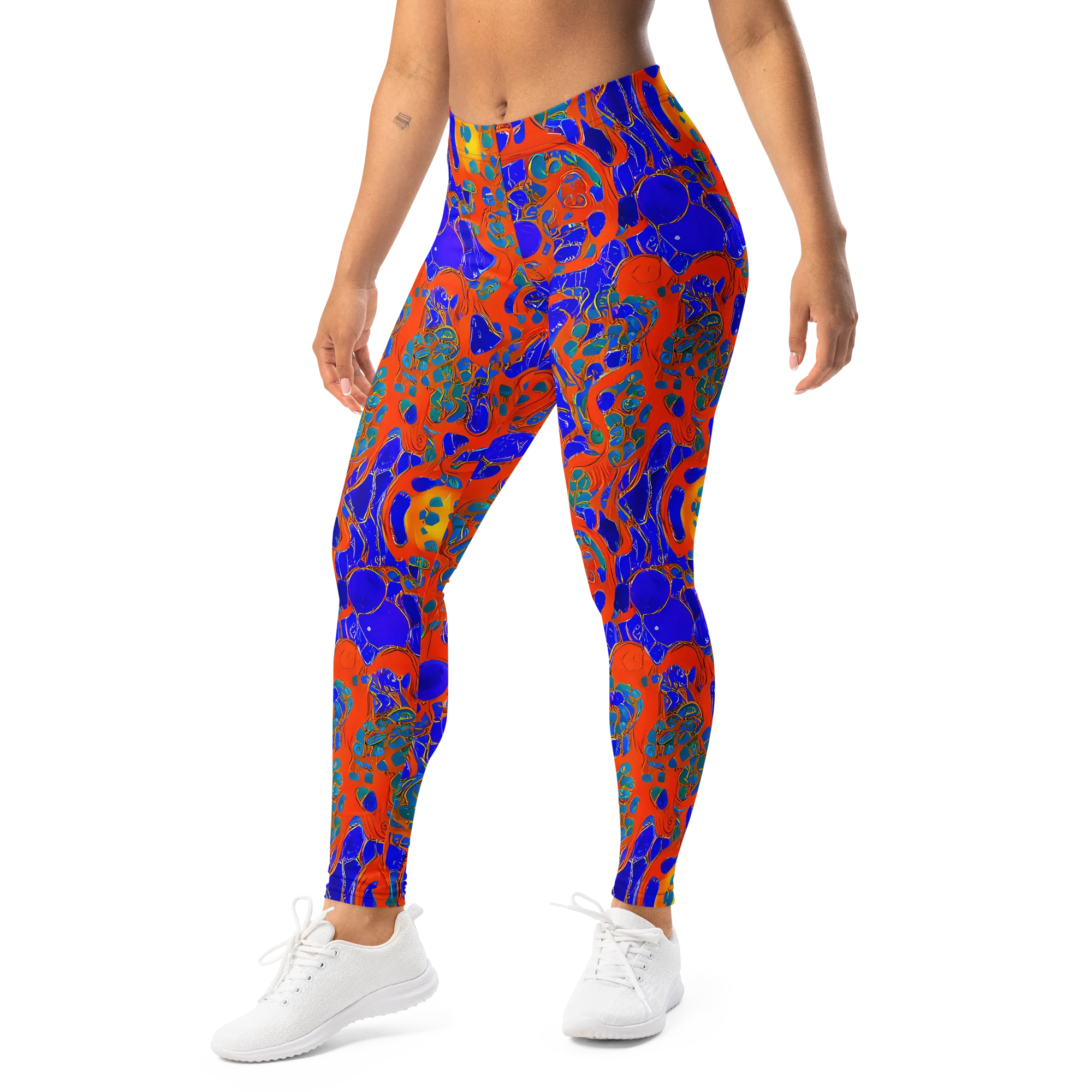Burning Mosaic on Leggings — Left Front