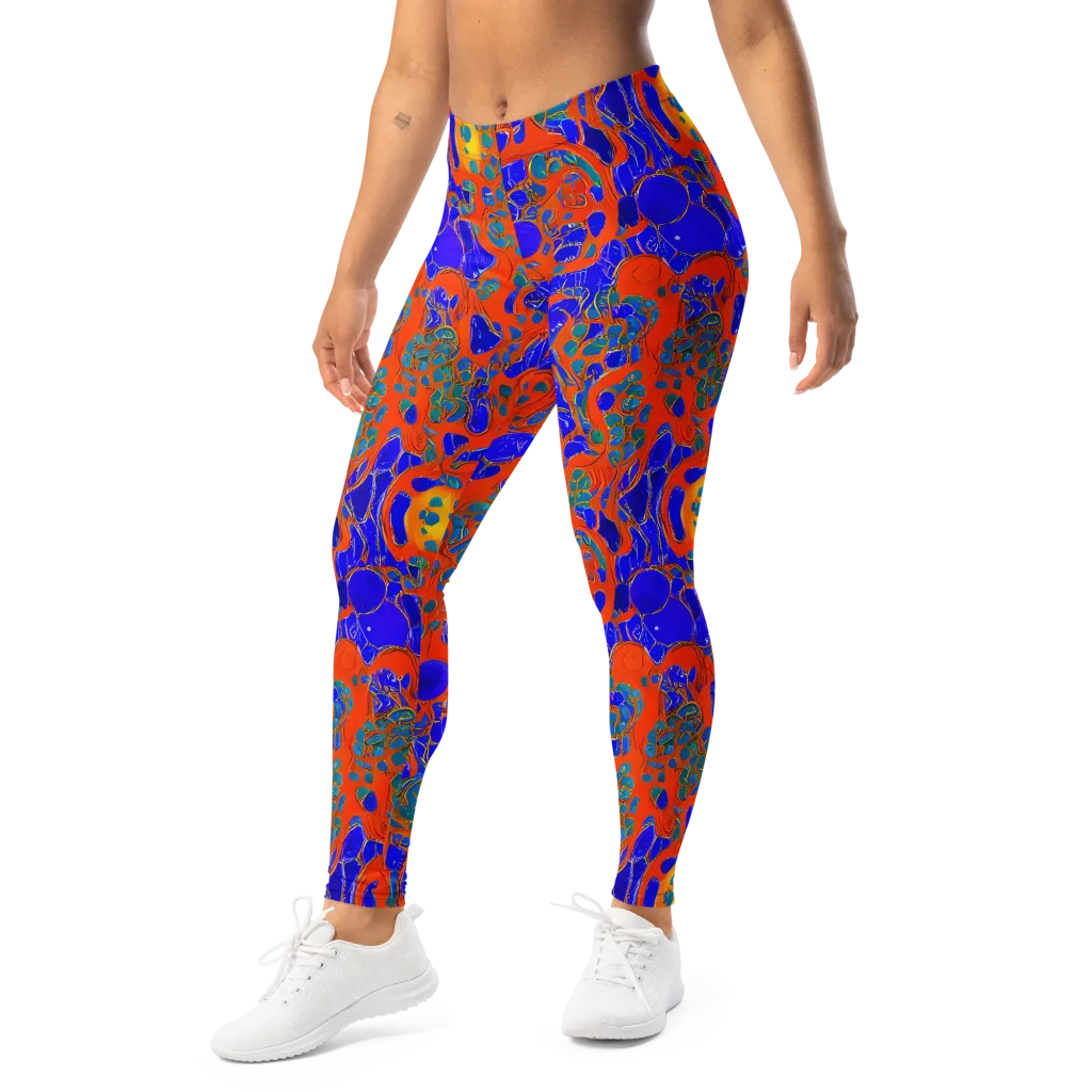 Burning Mosaic on Leggings — Left Front