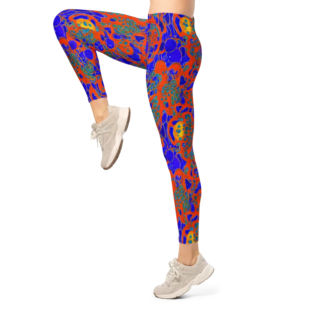 Burning Mosaic on Leggings — Left