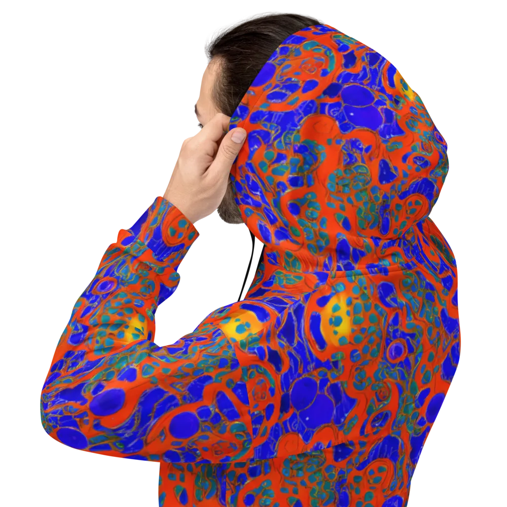 Burning Mosaic on Hoodie — Back