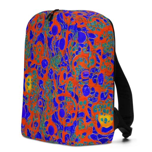 Burning Mosaic on a Minimalist Backpack