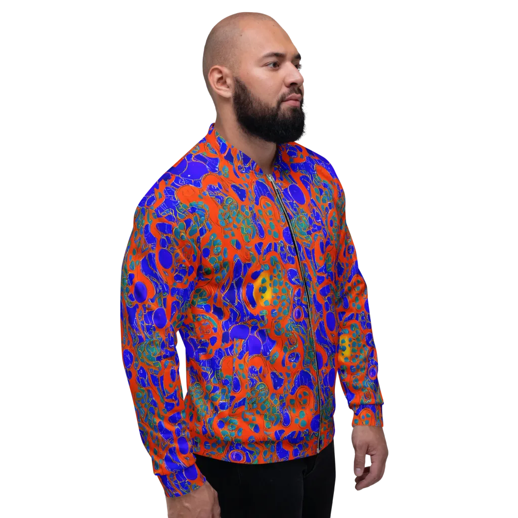 Burning Mosaic on Bomber Jacket — Right