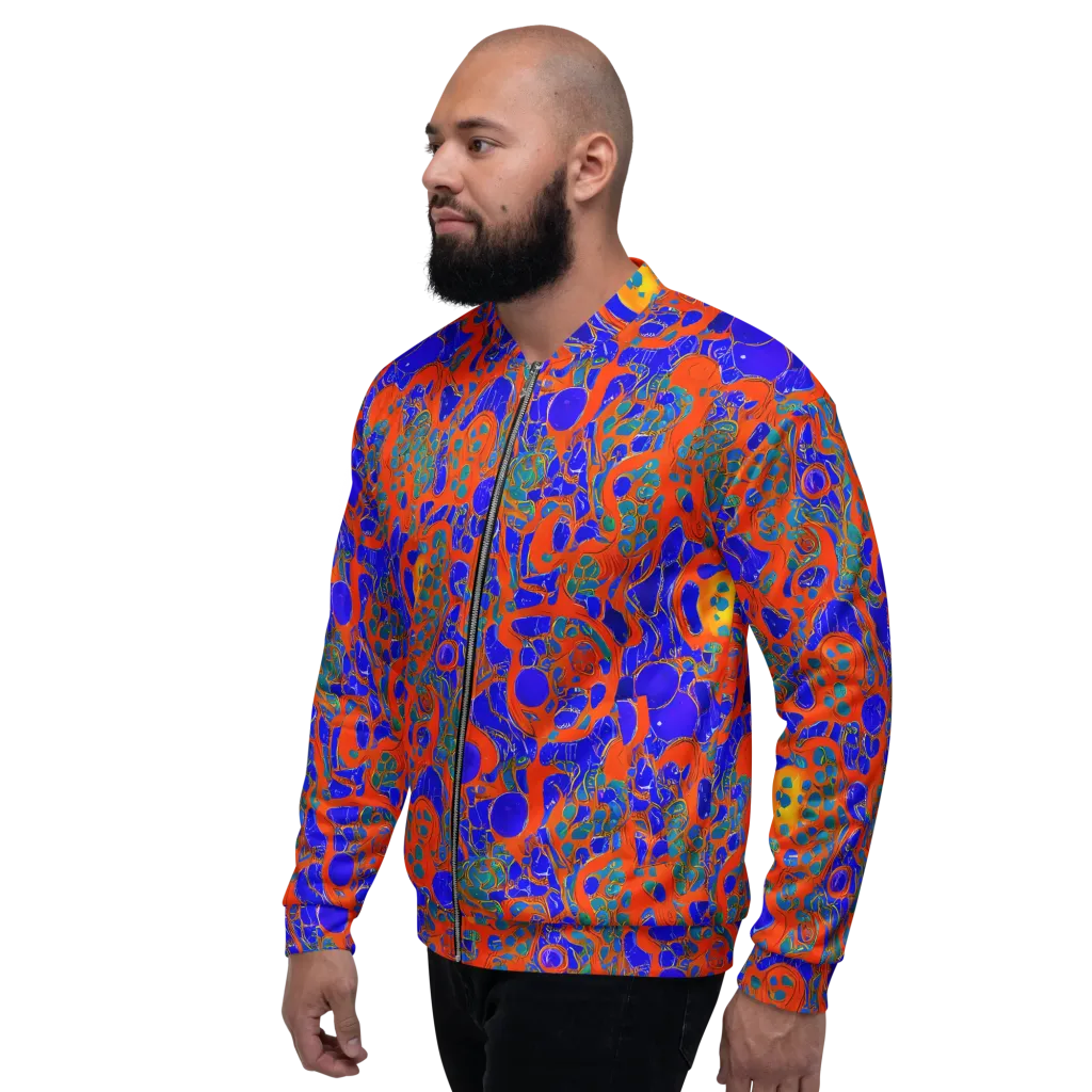 Burning Mosaic on Bomber Jacket — Left