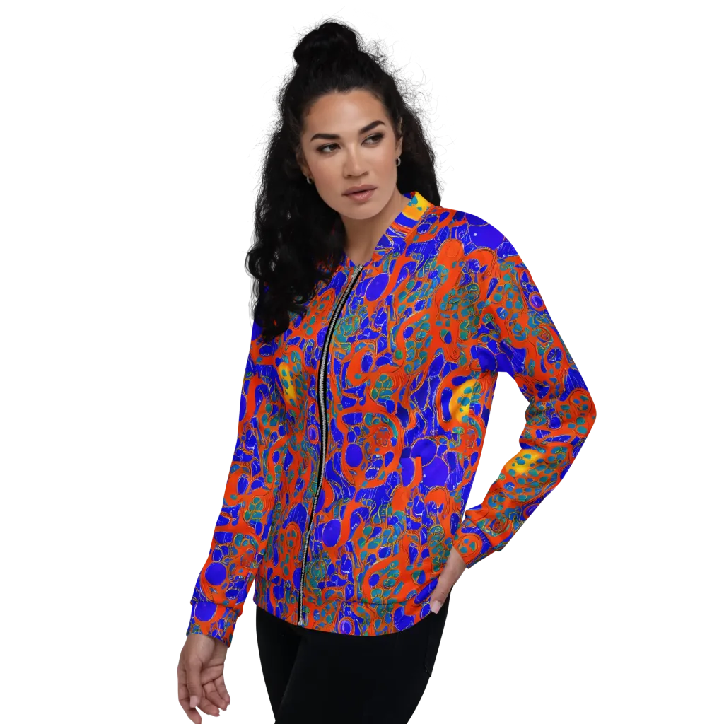 Burning Mosaic on Bomber Jacket — Left