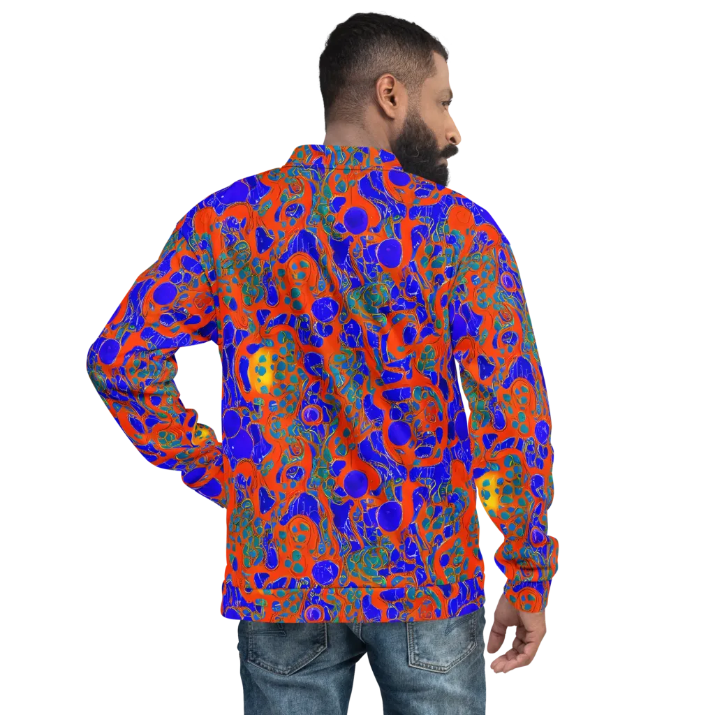 Burning Mosaic on Bomber Jacket — Back