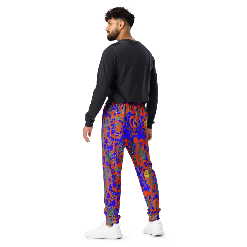 Burning Mosaic on Men's Joggers — Back