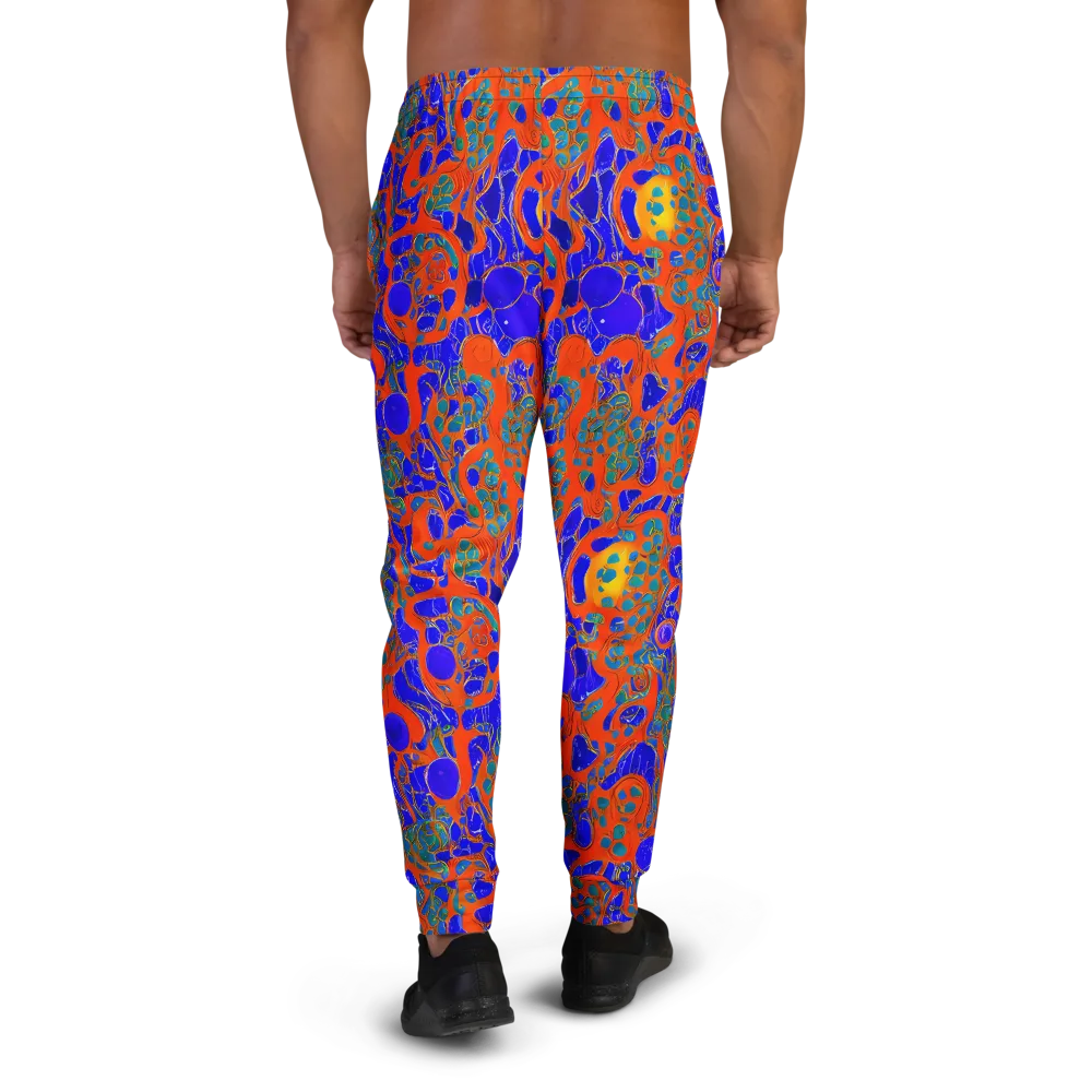 Burning Mosaic on Men's Joggers — Back