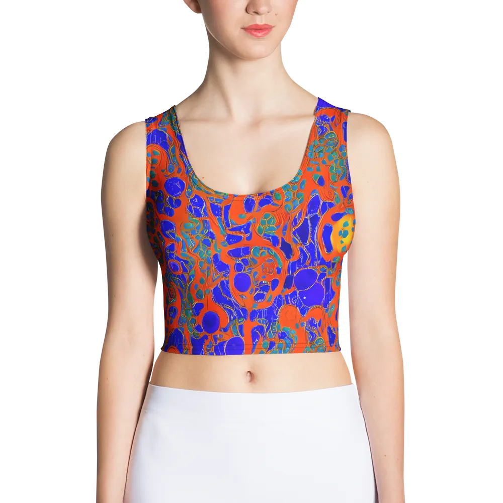 Burning Mosaic on Crop Top — Front