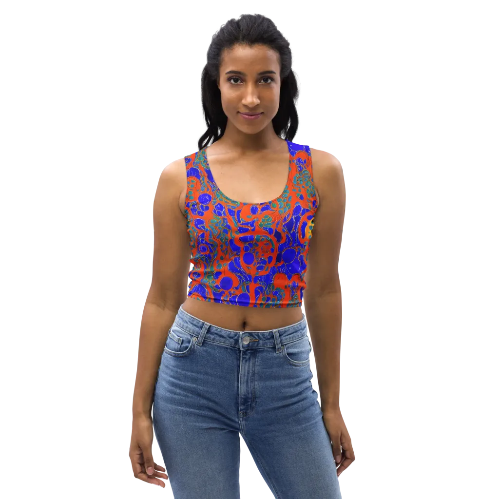Burning Mosaic on Crop Top — Front
